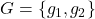 G = \{g_1,g_2\}