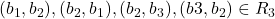 (b_1, b_2), (b_2, b_1), (b_2, b_3),(b3, b_2) \in R_3