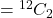 = {}^{12}C_2