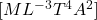 [ML^{-3}T^4A^2]