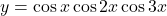 y = \cos x\cos 2x \cos 3x