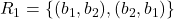 R_1 = \{(b_1, b_2), (b_2, b_1)\}