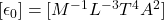 [\epsilon _0] = [M^{-1}L^{-3}T^4A^2]