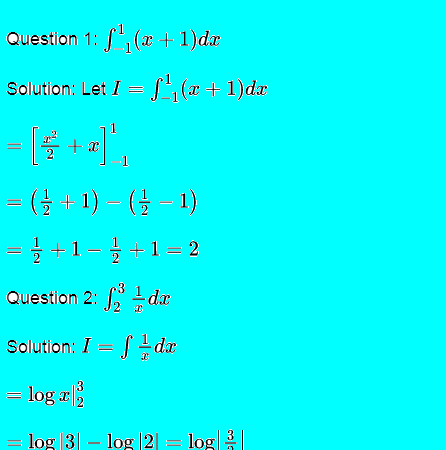 Ex 7.9 integration ncert maths solution class 12