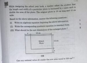 CBSE Class 10 mathematics Paper  2023-2024